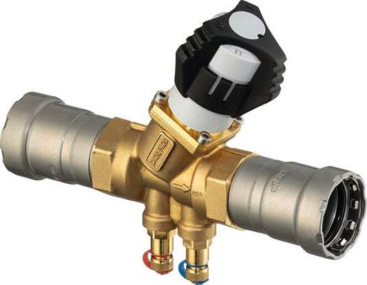 Viega Megapress Dynamic Balancing Valve Brass Ductile Iron Valve Body: Ductile Iron – 11/2 × 11/2 | Viega MegaPress System (SKU: 87355)