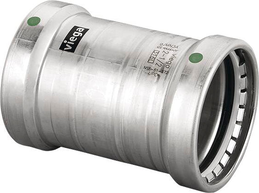 Viega Megapress Coupling 316 Stainless Steel – 21/2 × 21/2 | Viega MegaPress System (SKU: 90660)