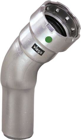 Viega Megapress 45° Street Elbow 316 Stainless Steel Ftg (ips): 1/2" – 1/2" | Viega MegaPress System (SKU: 90080)