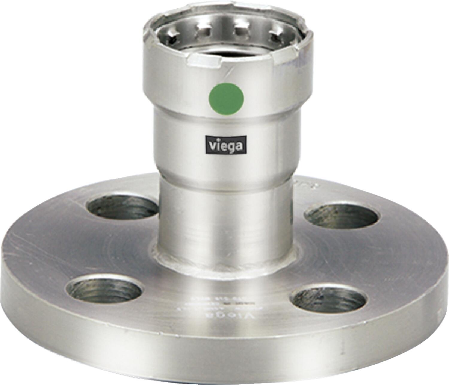 Viega Megapress Flange 316 Stainless Steel Bolt Pattern: 4 Bolt Pattern Diameter: 37/8 – 11/2 | Viega MegaPress System (SKU: 90455)