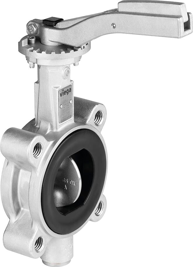 Viega Megapress 316 Butterfly Valve, Stainless Steel 316, D: 3; Bolt Pattern: 4 - Innoflo Solutions Inc.