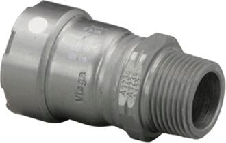 Viega Megapress Adapter Carbon Steel Zinc – Nickel Coating Mpt: 11/4 – 11/4 | Viega MegaPress System (SKU: 84260)