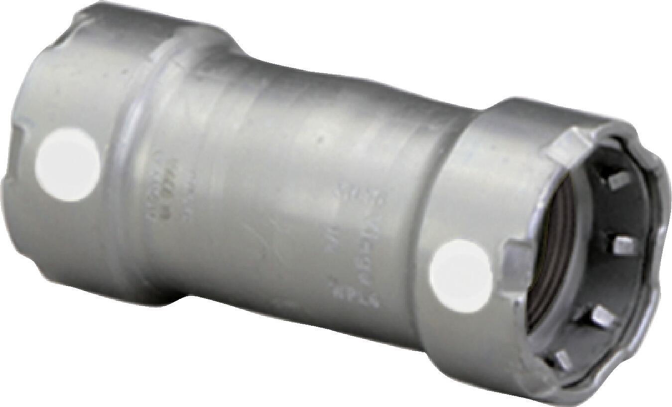 Viega Megapress Slip Coupling Carbon Steel Zinc – Nickel Coating – 11/4 × 11/4 | Viega MegaPress System (SKU: 84145)