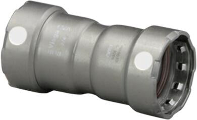 Viega Megapress Coupling Carbon Steel Zinc – Nickel Coating – 3/4" × 3/4" | Viega MegaPress System (SKU: 84220)