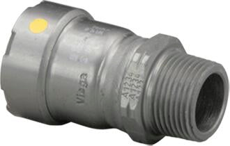 Viega Megapressg Adapter Carbon Steel Zinc – Nickel Coating Mpt: 11/2 – 11/2 | Viega MegaPressG System (SKU: 25121)