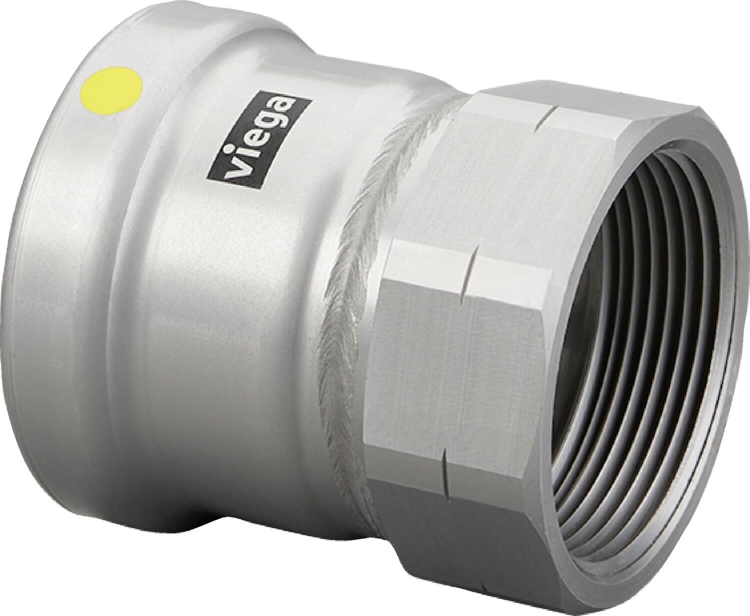 Viega Megapressg Adapter Carbon Steel Zinc – Nickel Coating Fpt: 4 – 4 | Viega MegaPressG System (SKU: 28765)