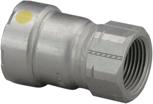 Viega Megapressg Adapter Carbon Steel Zinc – Nickel Coating Fpt: 1/2" – 1 | Viega MegaPressG System (SKU: 25581)