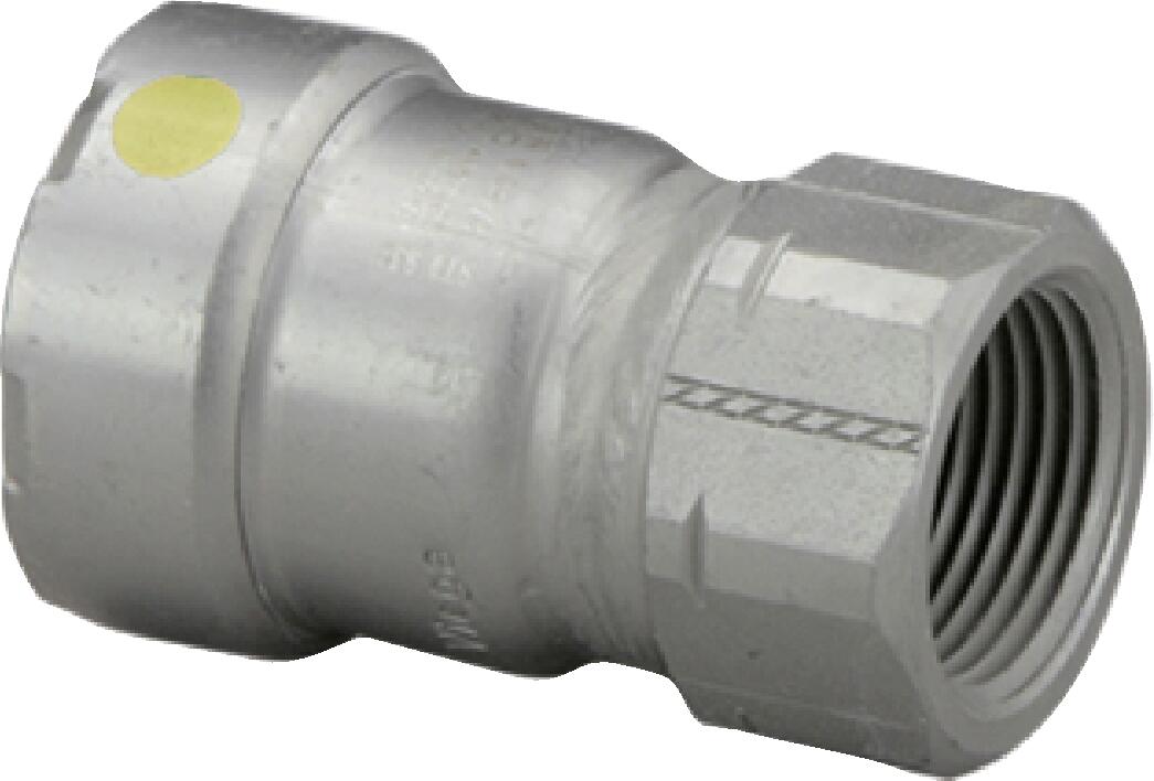 Viega Megapressg Adapter Carbon Steel Zinc – Nickel Coating Fpt: 1 – 11/4 | Viega MegaPressG System (SKU: 25601)