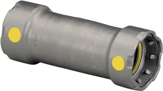 Viega Megapressg Extended Coupling Carbon Steel Zinc – Nickel Coating – 3/4" × 3/4" | Viega MegaPressG System (SKU: 25076)