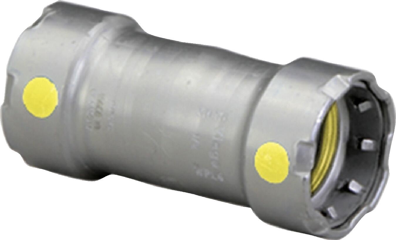 Viega Megapressg Coupling Carbon Steel Zinc – Nickel Coating – 11/2 × 11/2 | Viega MegaPressG System (SKU: 25051)