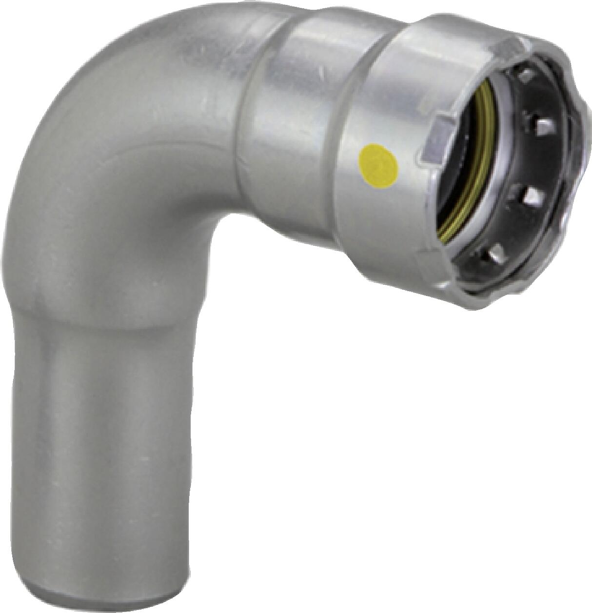 Viega Megapressg 90° Street Elbow Carbon Steel Zinc – Nickel Coating Ftg (ips): 11/4 – 11/4 | Viega MegaPressG System (SKU: 26066)