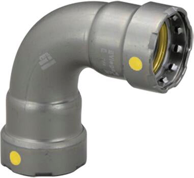 Viega Megapressg 90° Elbow Carbon Steel Zinc – Nickel Coating – 11/4 × 11/4 | Viega MegaPressG System (SKU: 25216)