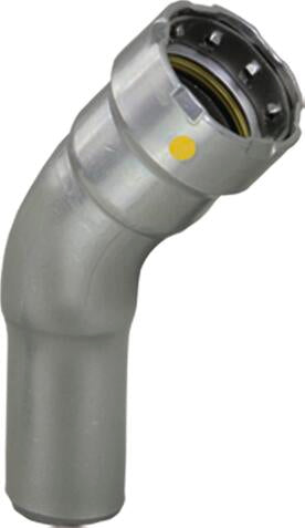 Viega Megapressg 45° Street Elbow Carbon Steel Zinc – Nickel Coating Ftg (ips): 11/4 – 11/4 | Viega MegaPressG System (SKU: 26116)