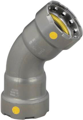 Viega Megapressg 45° Elbow Carbon Steel Zinc – Nickel Coating – 11/4 × 11/4 | Viega MegaPressG System (SKU: 25246)
