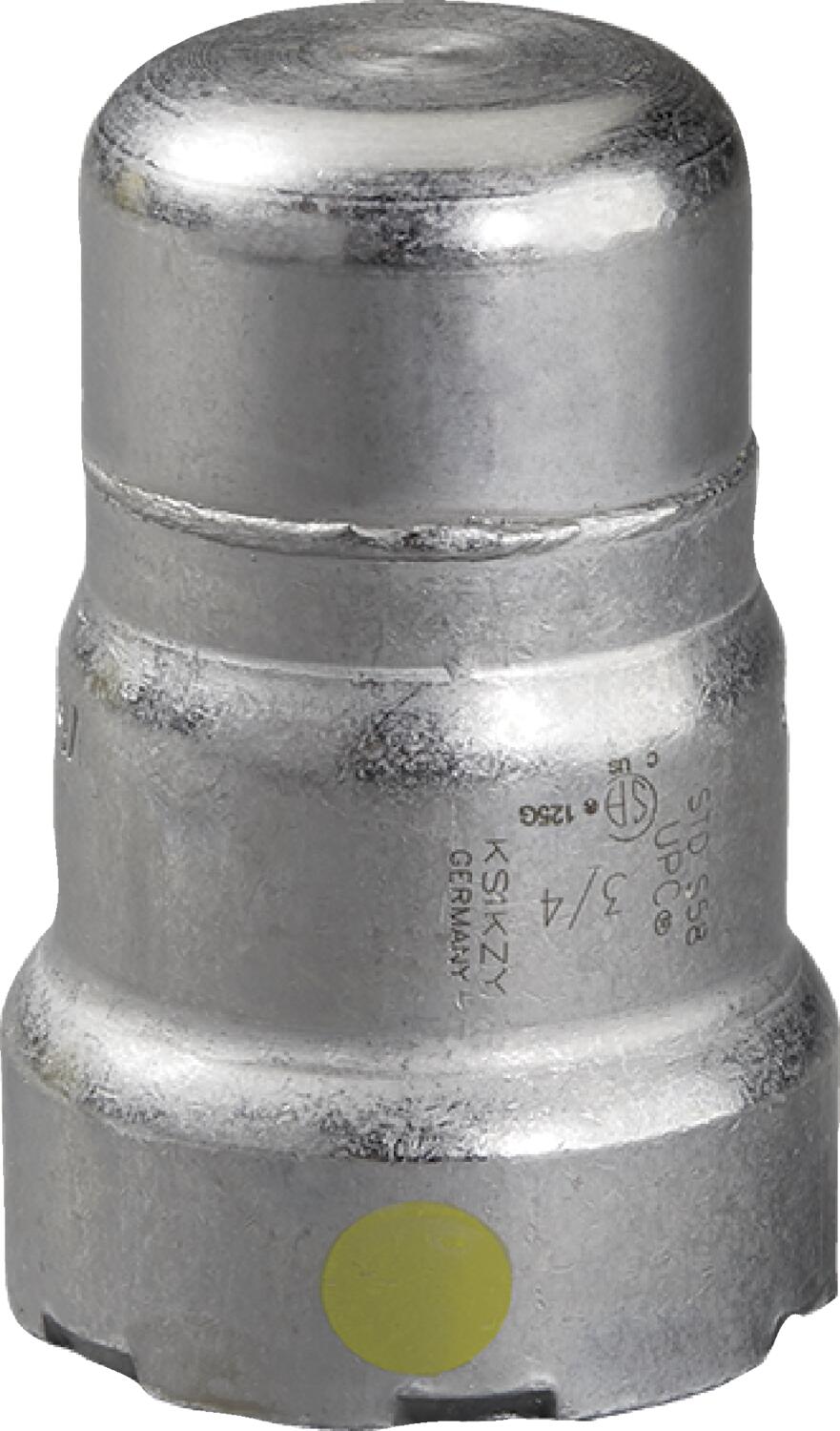 Viega Megapressg Cap Carbon Steel Zinc – Nickel Coating – 3/4" | Viega MegaPressG System (SKU: 25736)