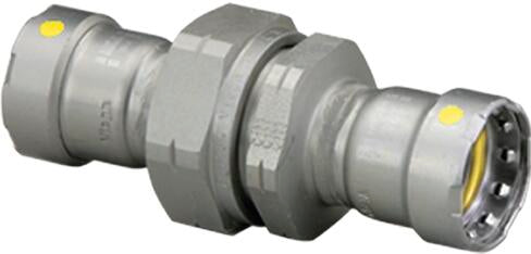 Viega Megapressg Union Carbon Steel Zinc – Nickel Coating – 1/2" × 1/2" | Viega MegaPressG System (SKU: 25701)