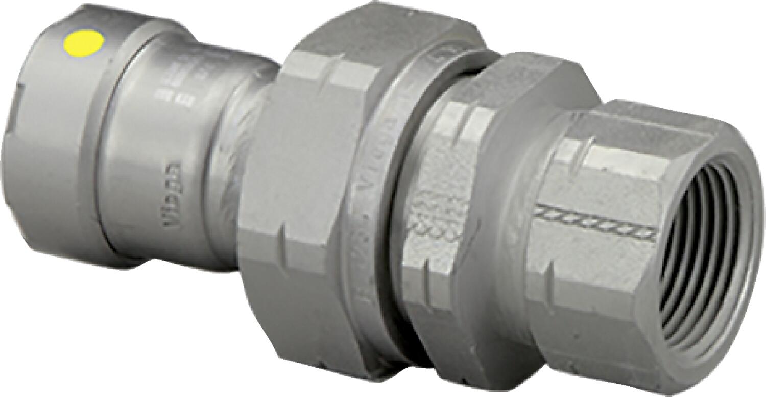 Viega Megapressg Union Carbon Steel Zinc – Nickel Coating Fpt: 2 – 2 | Viega MegaPressG System (SKU: 25676)