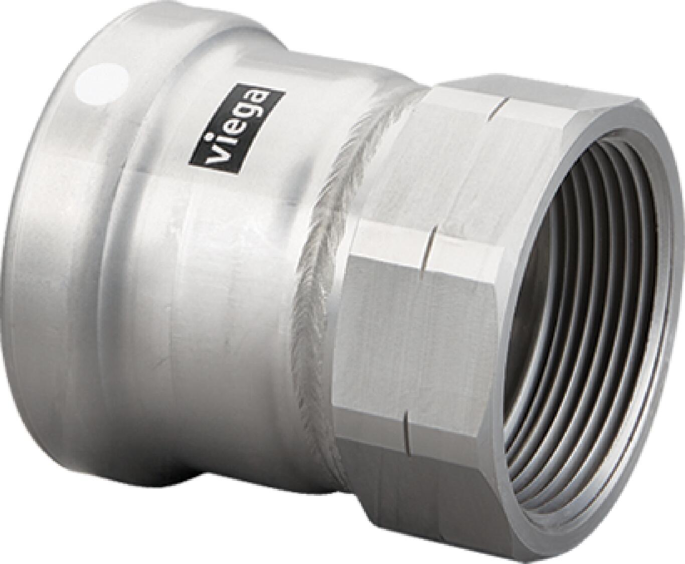 Viega Megapress Adapter 316 Stainless Steel Fpt: 4 – 4 | Viega MegaPress System (SKU: 98325)