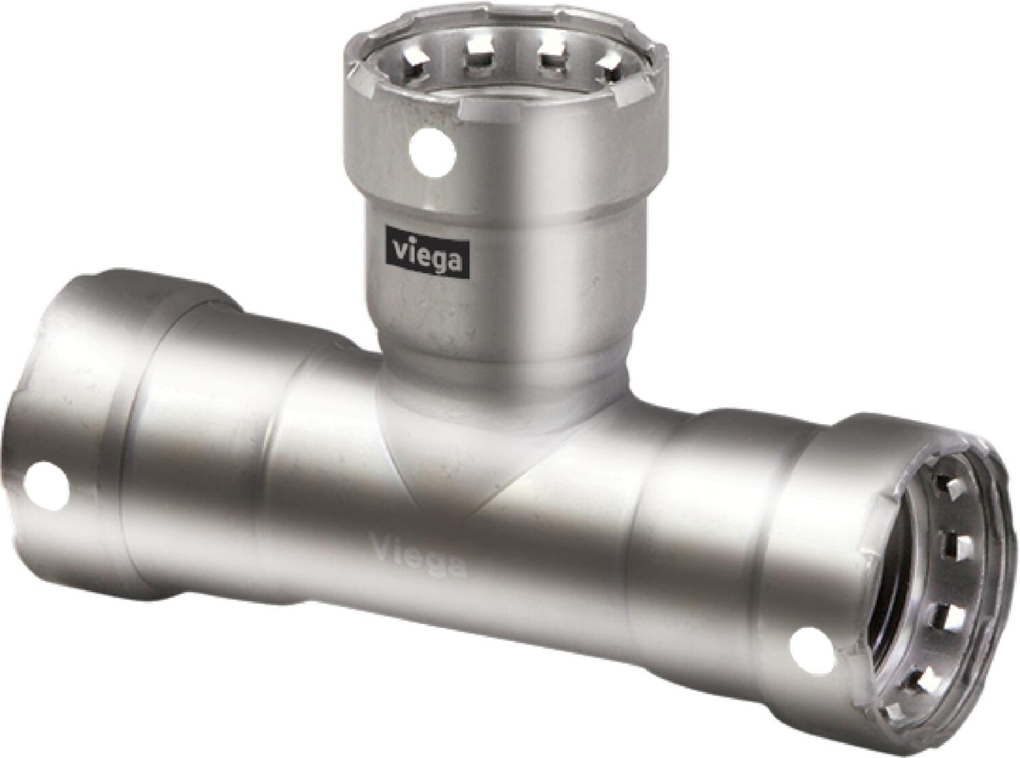Viega Megapress Tee 316 Stainless Steel – 3/4" × 3/4" × 3/4" | Viega MegaPress System (SKU: 91605)