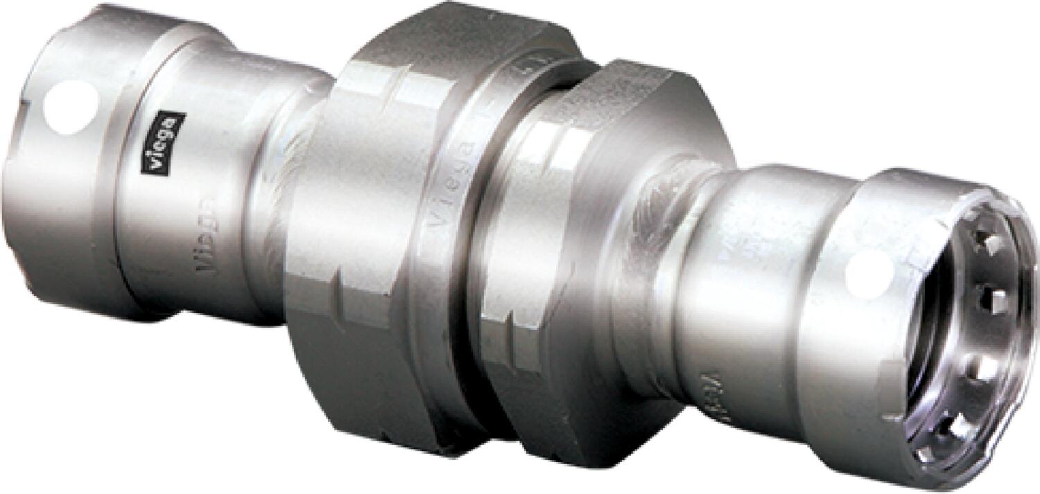 Viega Megapress Union 316 Stainless Steel – 11/2 × 11/2 | Viega MegaPress System (SKU: 91945)