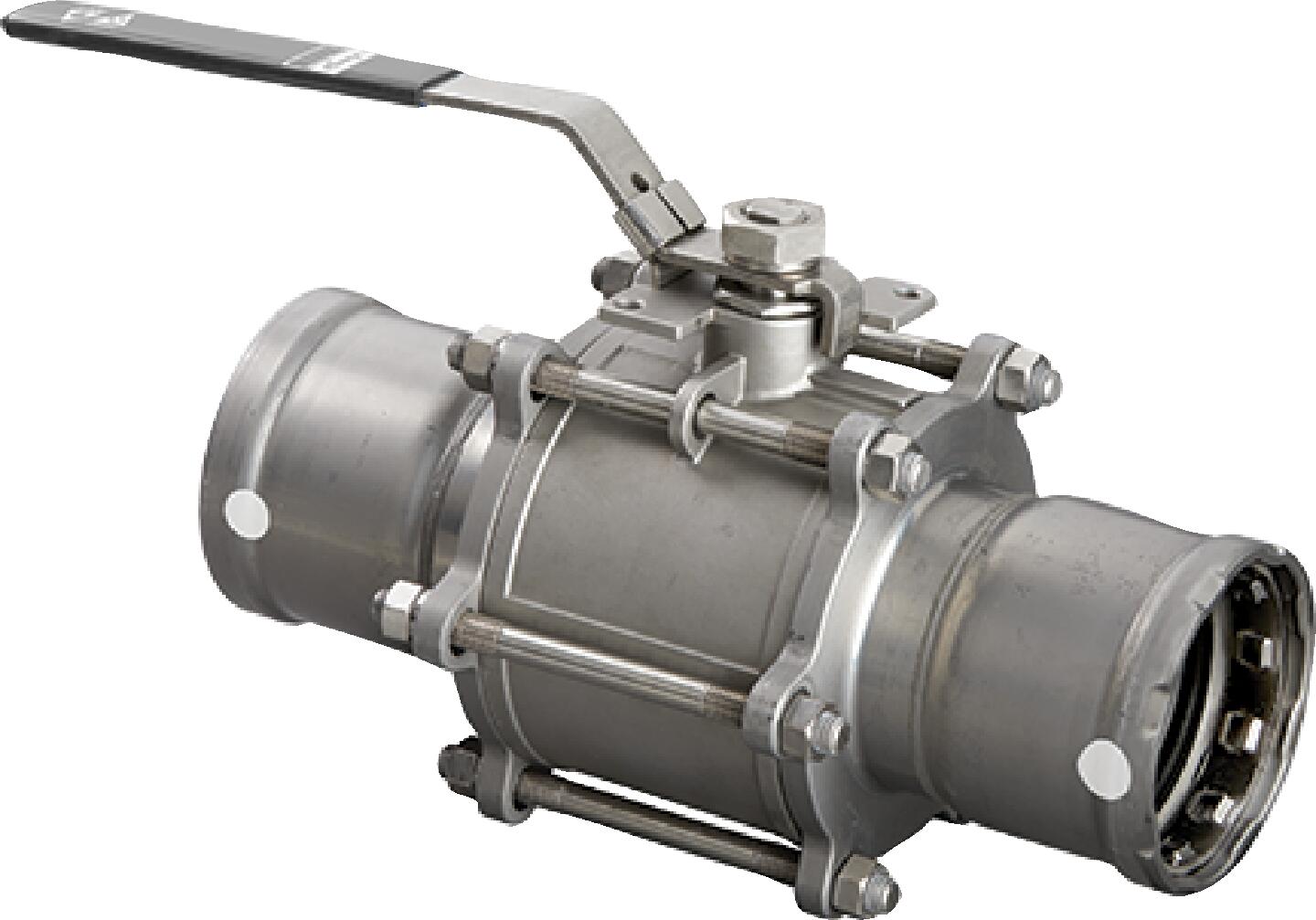 Viega Megapress 316 3 – Piece Ball Valve 316 Stainless Steel – 3 × 3 | Viega MegaPress System (SKU: 86935)