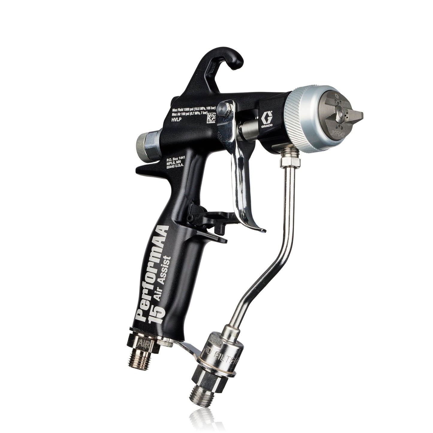 GRACO PerformAA 1500 Air Assist Gun with General Finishing Air Cap (Part No. 26B500)
