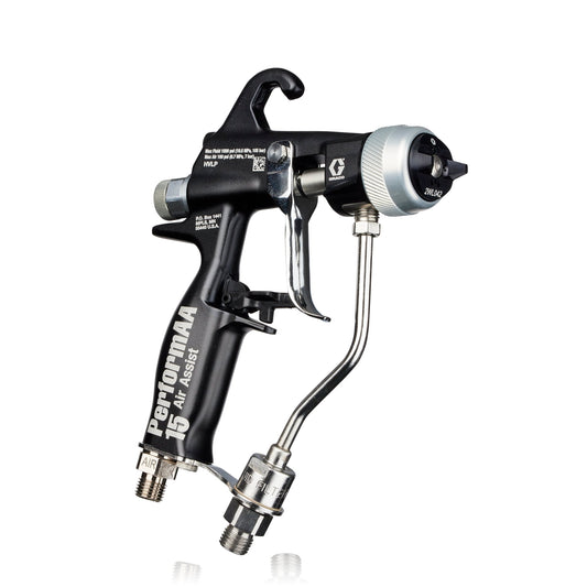 GRACO PerformAA 1500 Air Assist Gun with Wood Lacquer air cap and light trigger pull (Part No. 26B502)