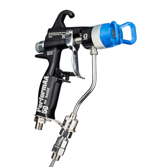 GRACO PerformAA 5000 Air Assist Gun with Low Viscosity Air Cap and Fluid Swivel (Part No. 26B516)