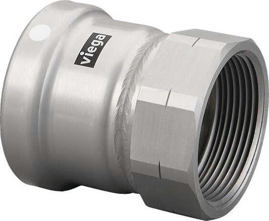 Viega Megapress Adapter Carbon Steel Zinc – Nickel Coating Fpt: 21/2 – 21/2 | Viega MegaPress System (SKU: 26655)