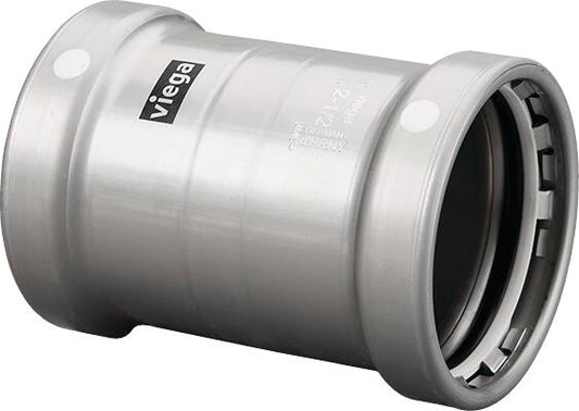 Viega Megapress Coupling Carbon Steel Zinc – Nickel Coating – 3 × 3 | Viega MegaPress System (SKU: 26690)