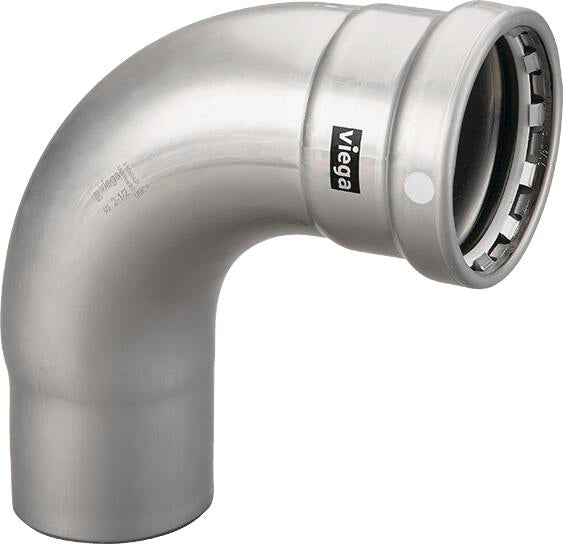 Viega Megapress 90° Street Elbow Carbon Steel Zinc – Nickel Coating Ftg (ips): 21/2 – 21/2 | Viega MegaPress System (SKU: 26515)