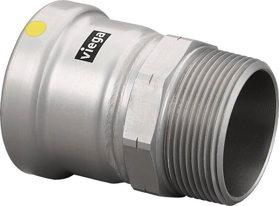 Viega Megapressg Adapter Carbon Steel Zinc – Nickel Coating Mpt: 21/2 – 21/2 | Viega MegaPressG System (SKU: 28740)