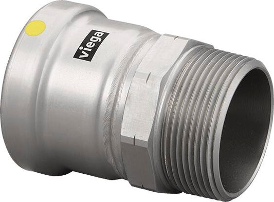 Viega Megapressg Adapter Carbon Steel Zinc – Nickel Coating Mpt: 21/2 – 21/2 | Viega MegaPressG System (SKU: 28740)