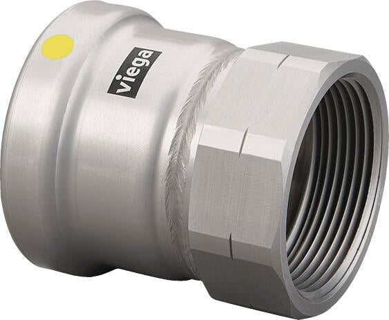 Viega Megapressg Adapter Carbon Steel Zinc – Nickel Coating Fpt: 3 – 3 | Viega MegaPressG System (SKU: 28760)