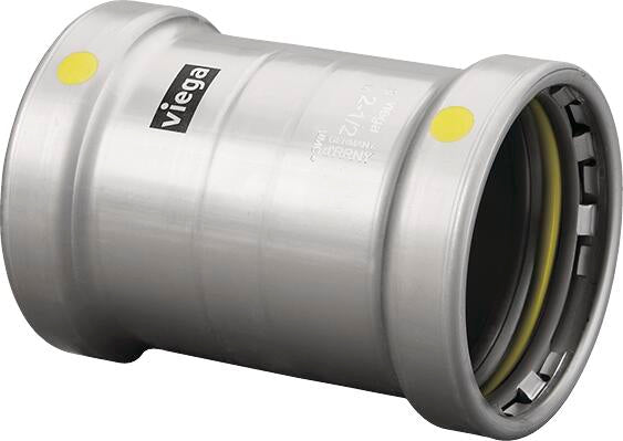 Viega Megapressg Coupling Carbon Steel Zinc – Nickel Coating – 3 × 3 | Viega MegaPressG System (SKU: 28790)