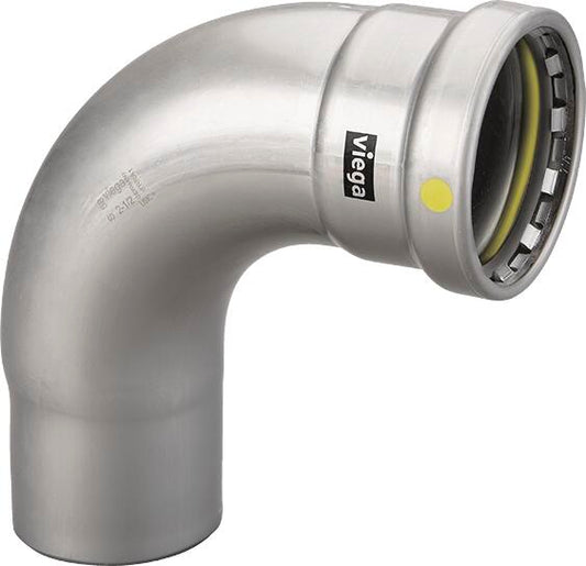 Viega Megapressg 90° Street Elbow Carbon Steel Zinc – Nickel Coating Ftg (ips): 21/2 – 21/2 | Viega MegaPressG System (SKU: 28615)