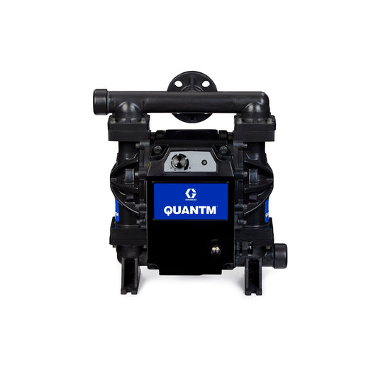 Graco TE30-0105 QUANTM i30, 1"Flange, PVDF (Kynar) Electric Diaphragm Pump, FluxCore Drive, 120 VAC 1_, AL Center, SS Seat, PT Ball, PS Diaphragm Innoflo Solutions