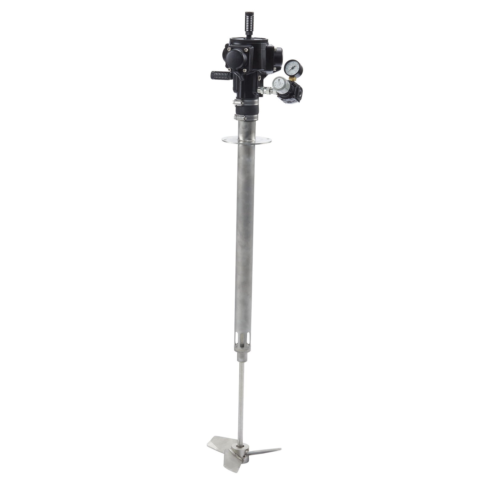 GRACO Stainless Steel Direct Drive Agitator, 30/55 Gallon, 1 Stainless Steel 8-inch (20 cm) Impeller (Part No. 25M481)