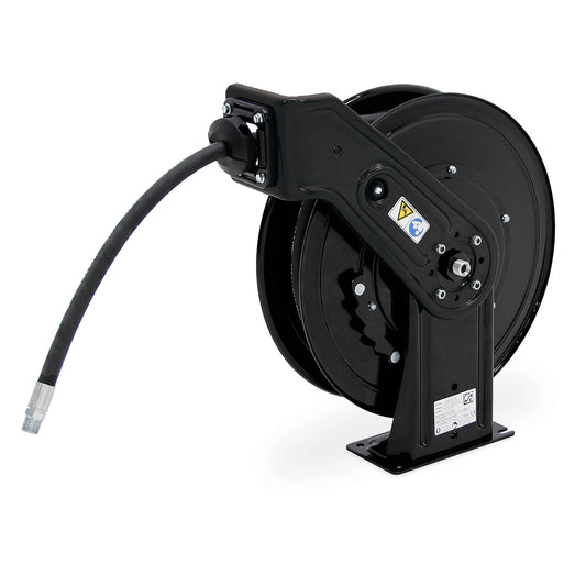 GRACO SDX™ 10 Air/Water/Antifreeze/WWS Hose Reel, 1/2 in (13 mm) Inlet, 1/2 in x 35 ft (13 mm x 11 m) Hose, NPT, Overhead Mount, Black (Part No. SDL33D)