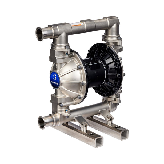GRACO SaniForce 1590 Beverage Pump, 1.5" FG SST Pneumatic Diaphragm Pump, AL Center, SS Seats, CW Balls, SP Diaphragms (Part No. 26D631)