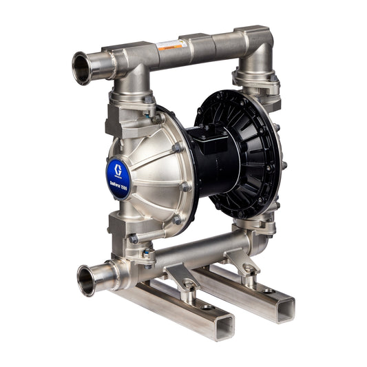 GRACO SaniForce 2150 Beverage Pump, 2" FG SST Pneumatic Diaphragm Pump, AL Center, SS Seats, CW Balls, SP Diaphragms (Part No. 26D634)