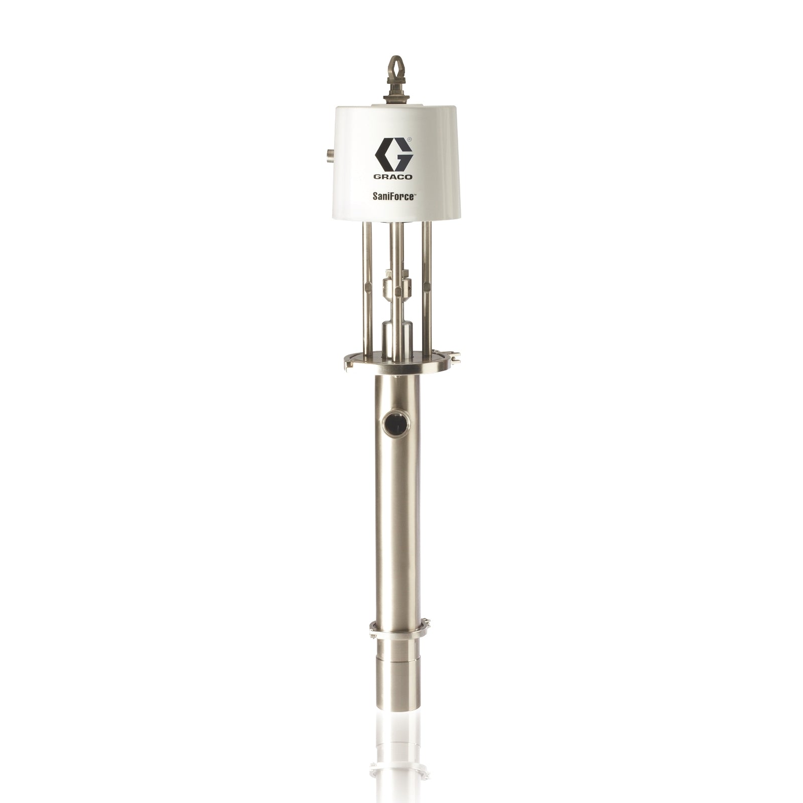 GRACO SaniForce 5:1 Ratio Priming Piston Pump with 4 in Inlet (Part No. 24E831)
