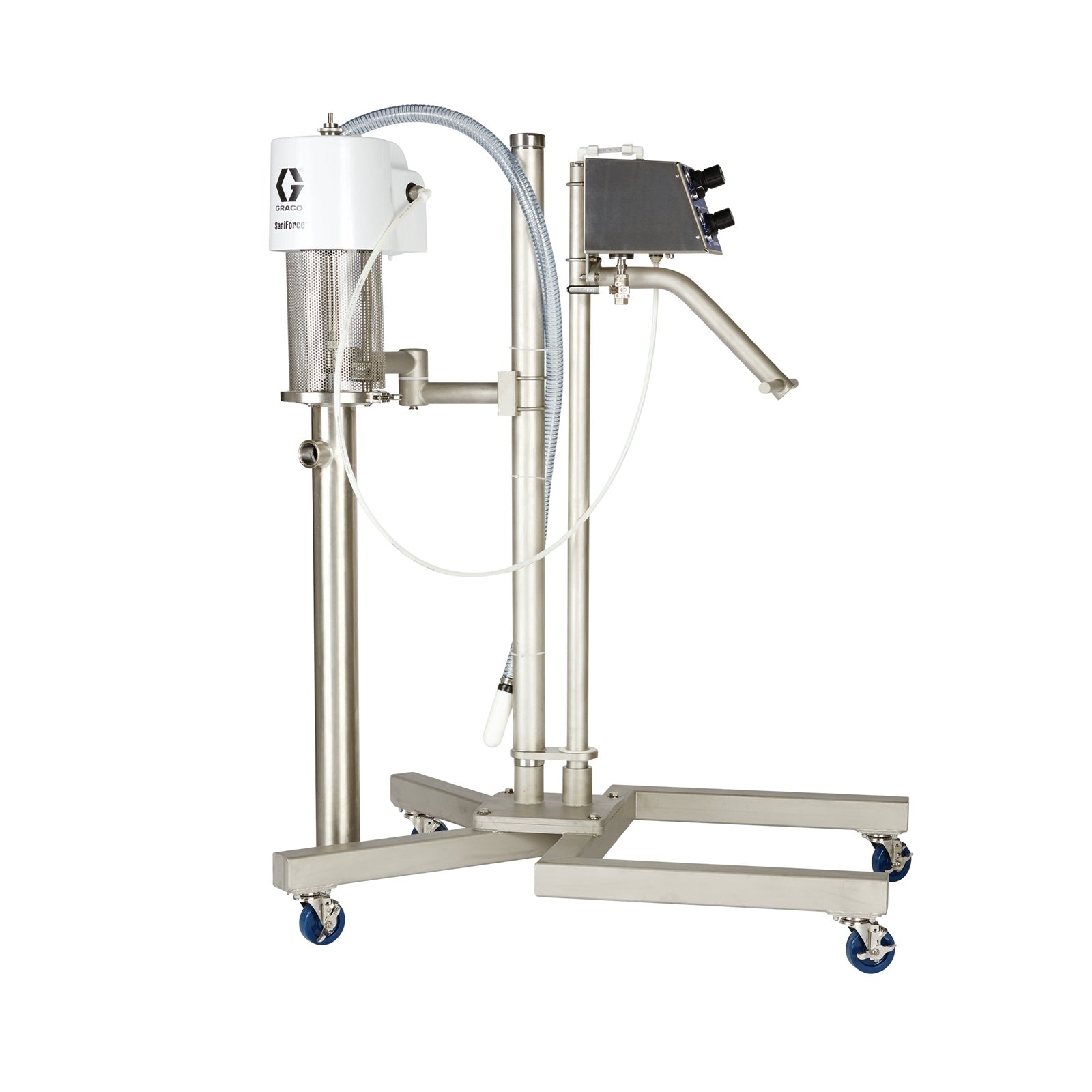 GRACO SaniForce 5:1 Ratio Piston Pump for Sanitary Applications to Transfer Low to Medium Viscosity Fluids (Part No. 24V324)