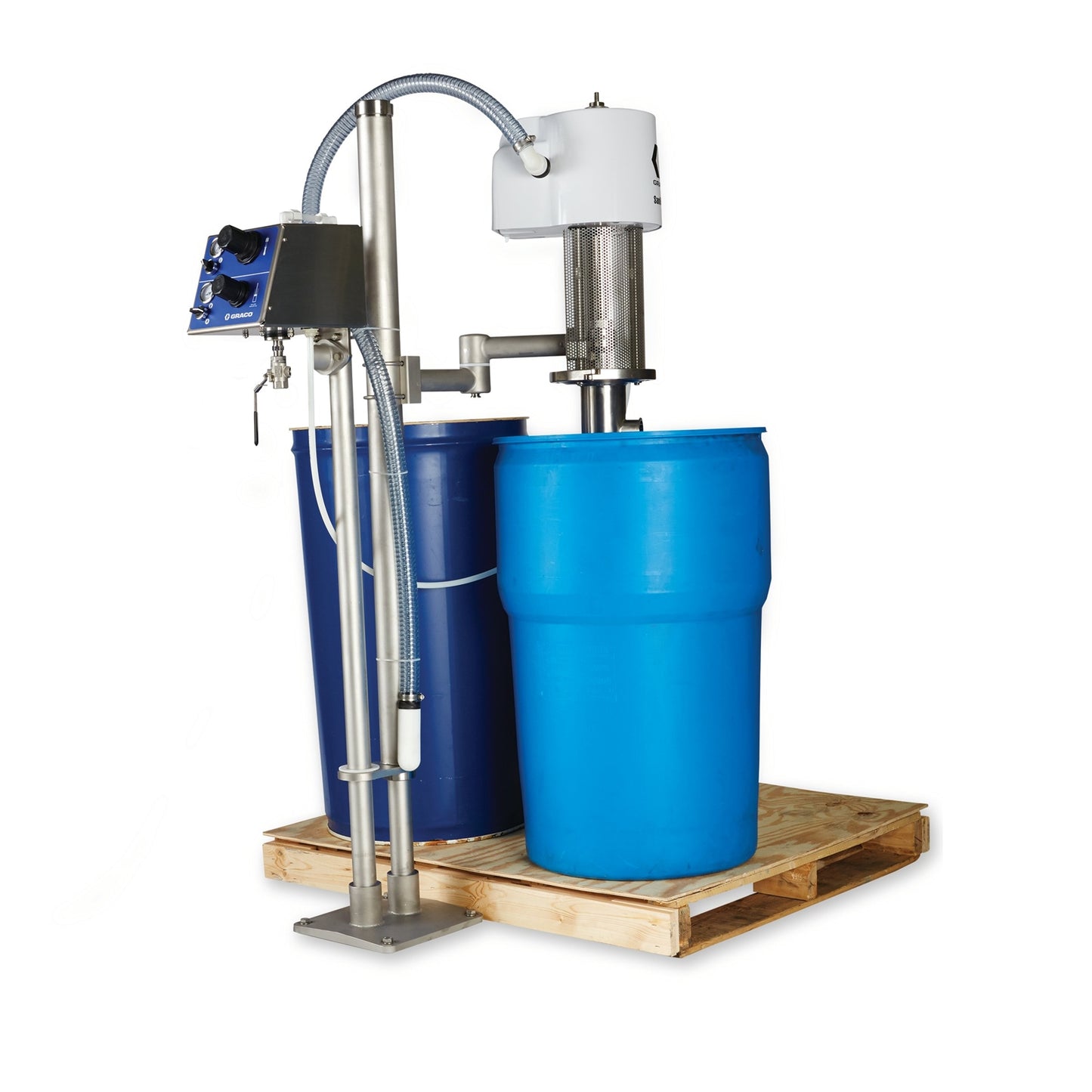 GRACO 5:1 Ratio SaniForce Elevator with Stationary Base (Part No. 24V315)