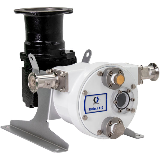 GRACO SoloTech™ h16 Peristaltic Pump, High-speed gear reducer no motor, IEC, FDA Nitrile Hose, SST Sanitary Clamp Barb (Part No. 19D148)