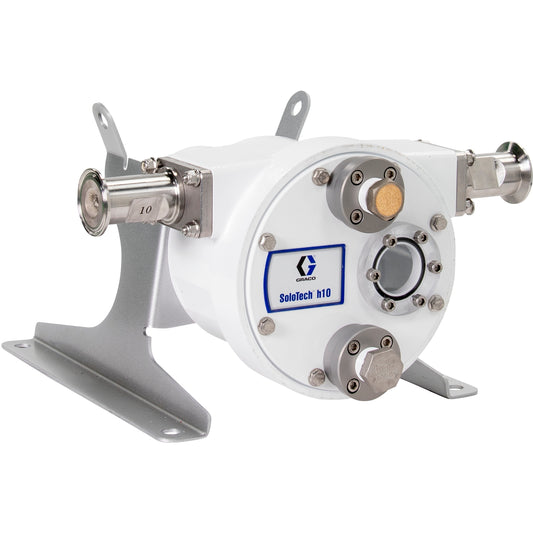 GRACO SoloTech™ h10 Peristaltic Pump, No Motor or Gear Reducer, FDA Nitrile Hose, SST Sanitary Clamp Barb (Part No. 19D111)