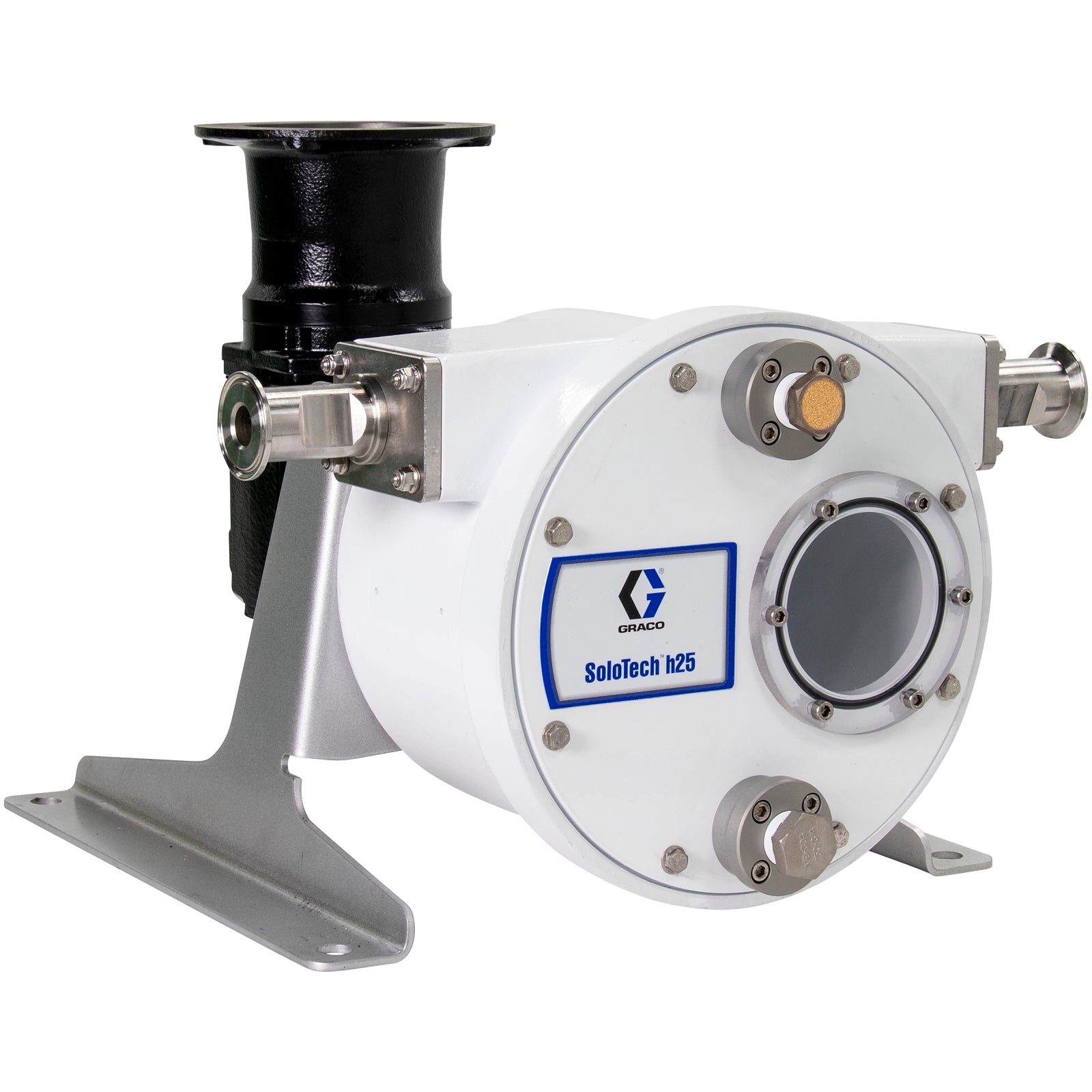 GRACO SoloTech™ h25 Peristaltic Pump, High-speed gear reducer no motor, IEC, FDA Nitrile Hose, SST Sanitary Clamp Barb (Part No. 19C729)