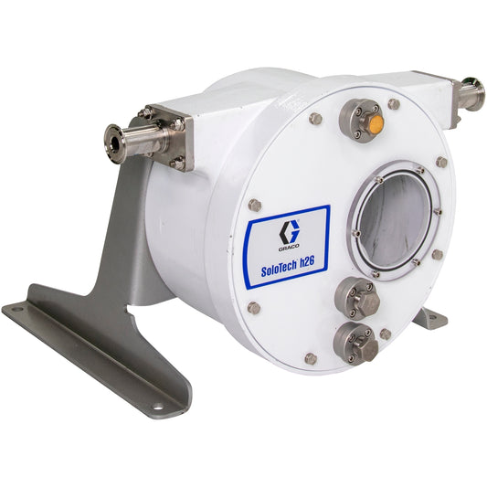 GRACO SoloTech™ h26 Peristaltic Pump, No Motor or Gear Reducer, FDA Nitrile Hose, SST Sanitary Clamp Barb (Part No. 19D100)