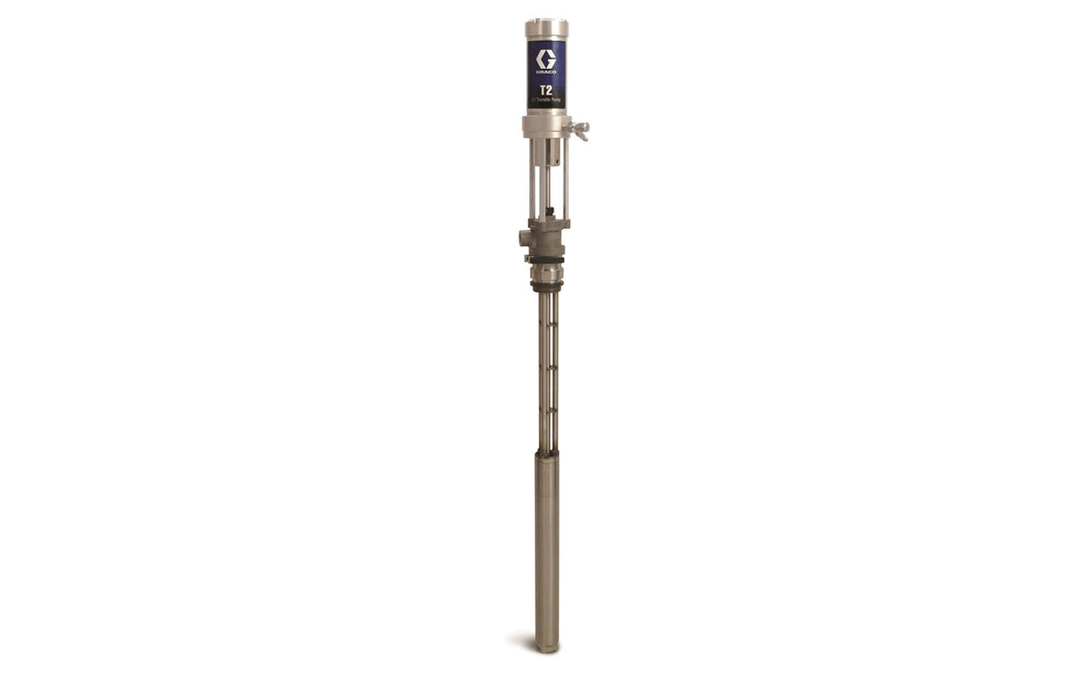 GRACO T2 Complete Package: Includes 2 Pumps (Stainless Steel), 2 Supply Hoses, Air Supply Kit and Desicant Dryer Kit (Part No. 246081)