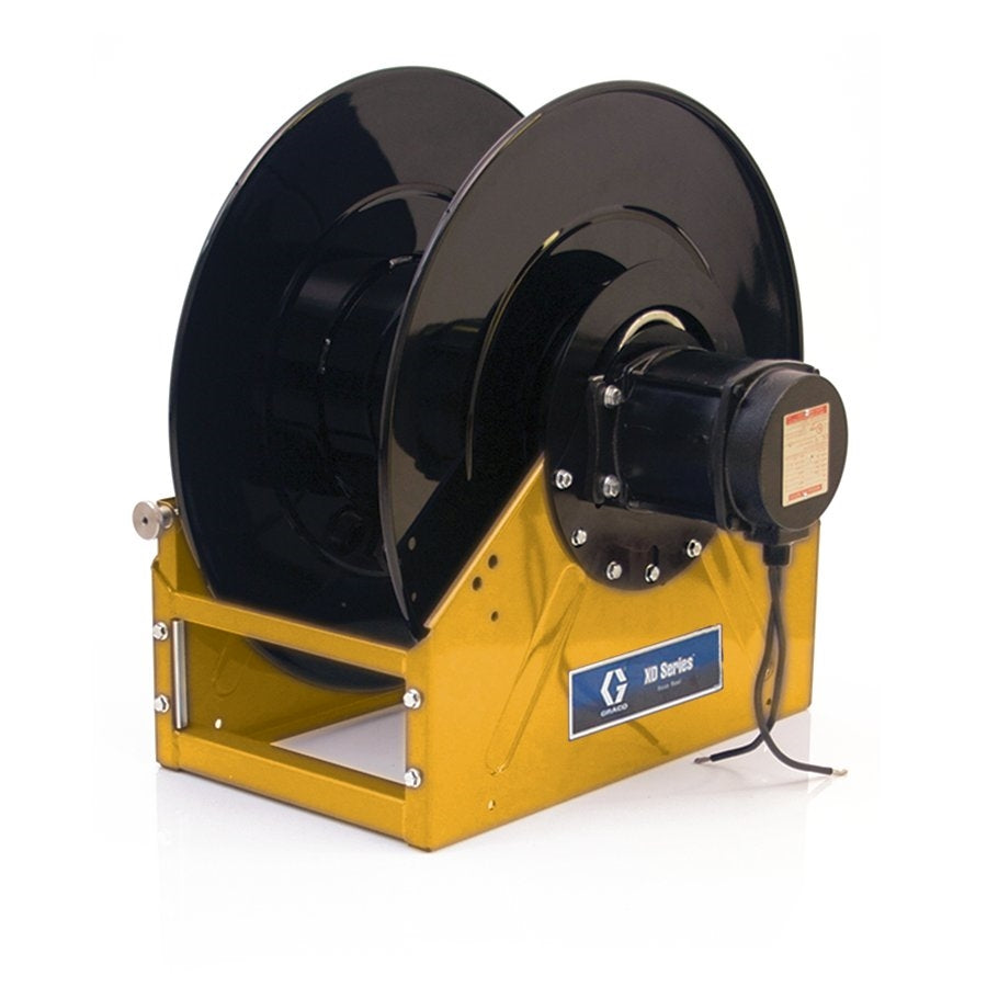 Graco 24T114 Xd 70, Oil, 1" Inlet/Outlet, Bare Reel (1" X 100' Capacity), Npt, Motorless Reel, Yellow Innoflo Solutions